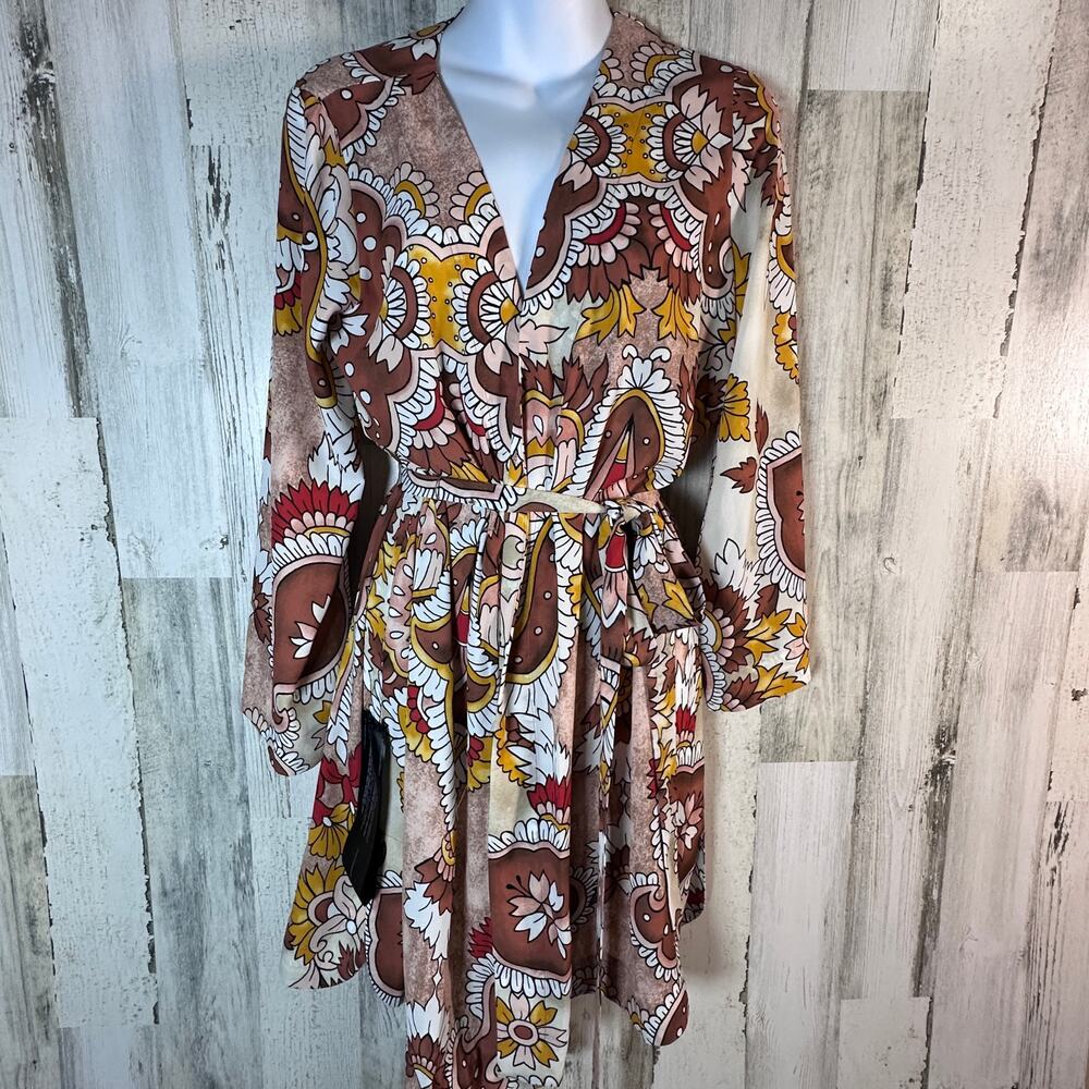 NWT BCBG Max Azria Rio Red Wrap Dress | Kimono Style | Sz Small | MSRP $248